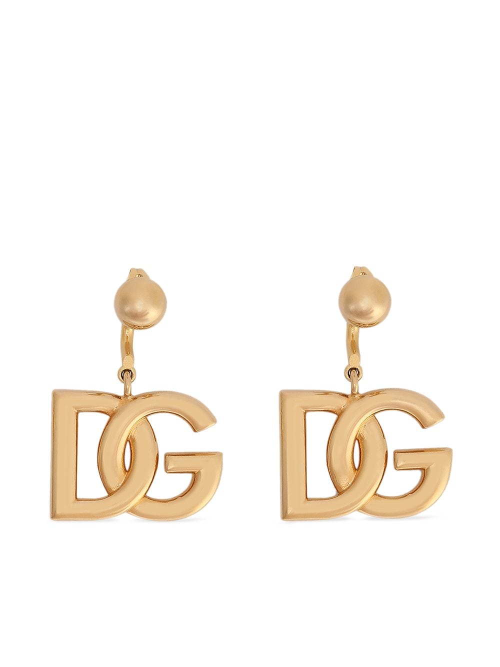 Dolce & Gabbana DG-logo drop earrings - Gold von Dolce & Gabbana