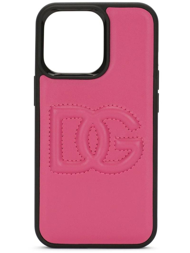 Dolce & Gabbana DG-logo iPhone 12 Pro case - Pink von Dolce & Gabbana