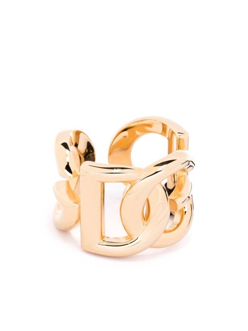 Dolce & Gabbana DG-logo open ring - Gold von Dolce & Gabbana