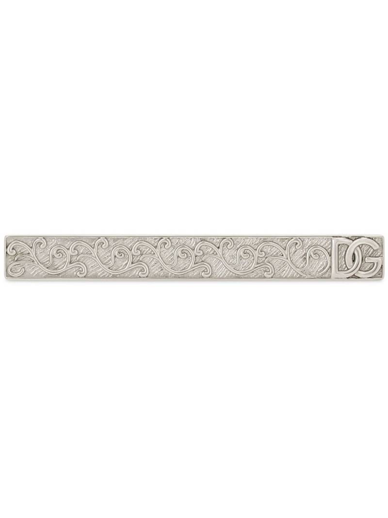 Dolce & Gabbana DG-logo tie clip - Silver von Dolce & Gabbana