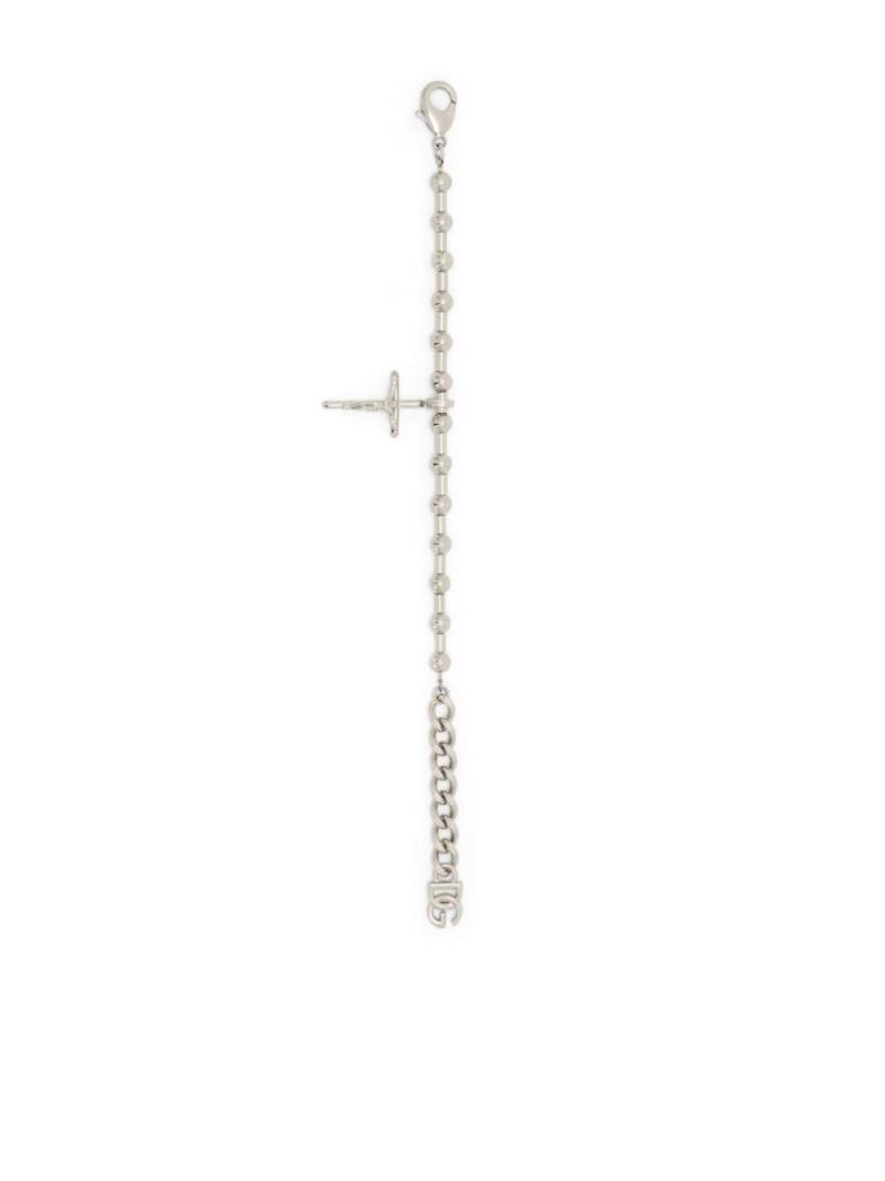 Dolce & Gabbana DNA crucifix beaded bracelet - Silver von Dolce & Gabbana