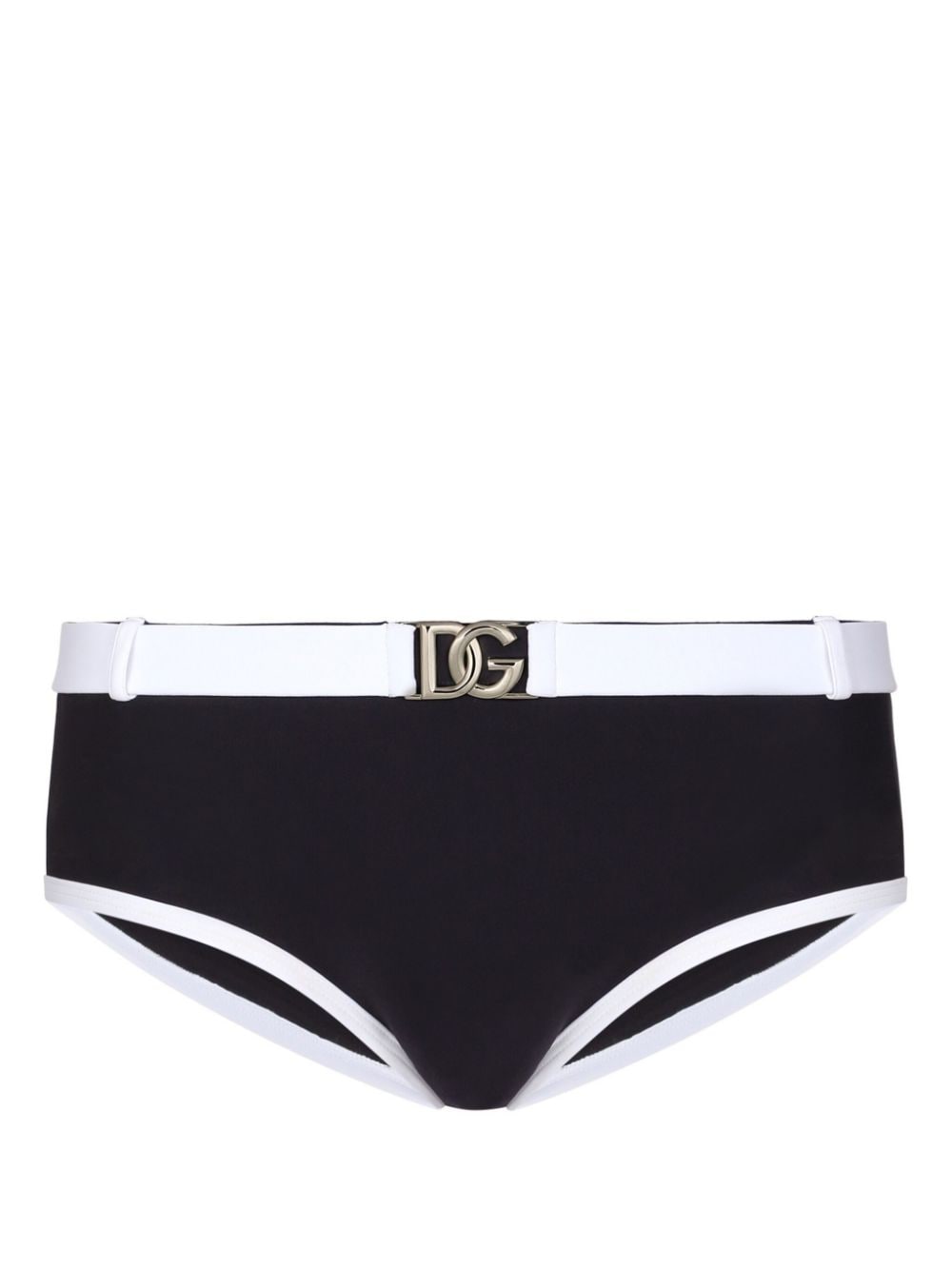 Dolce & Gabbana David logo-buckle swimming trunks - Blue von Dolce & Gabbana