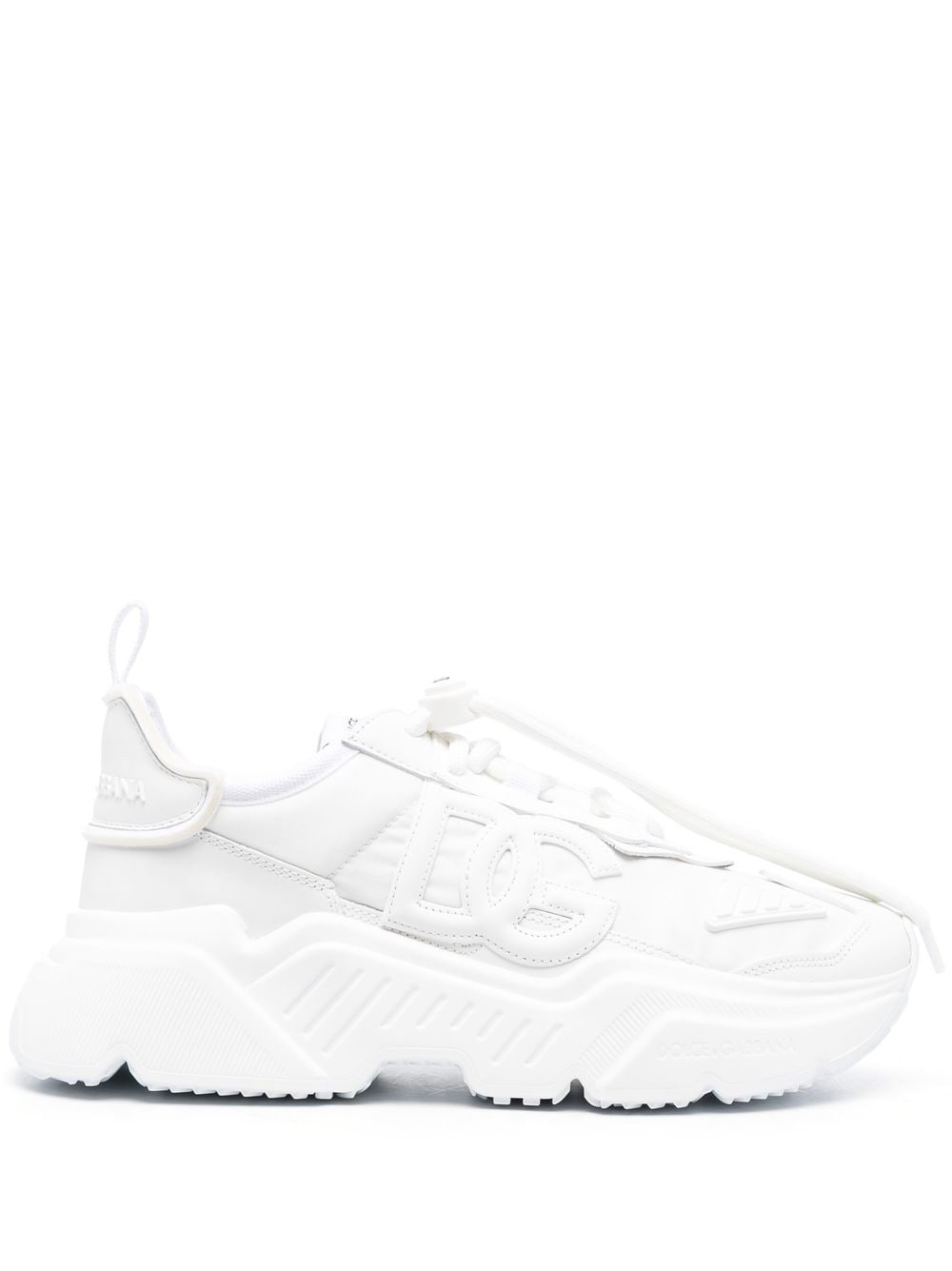 Dolce & Gabbana Daymaster leather sneakers - White von Dolce & Gabbana