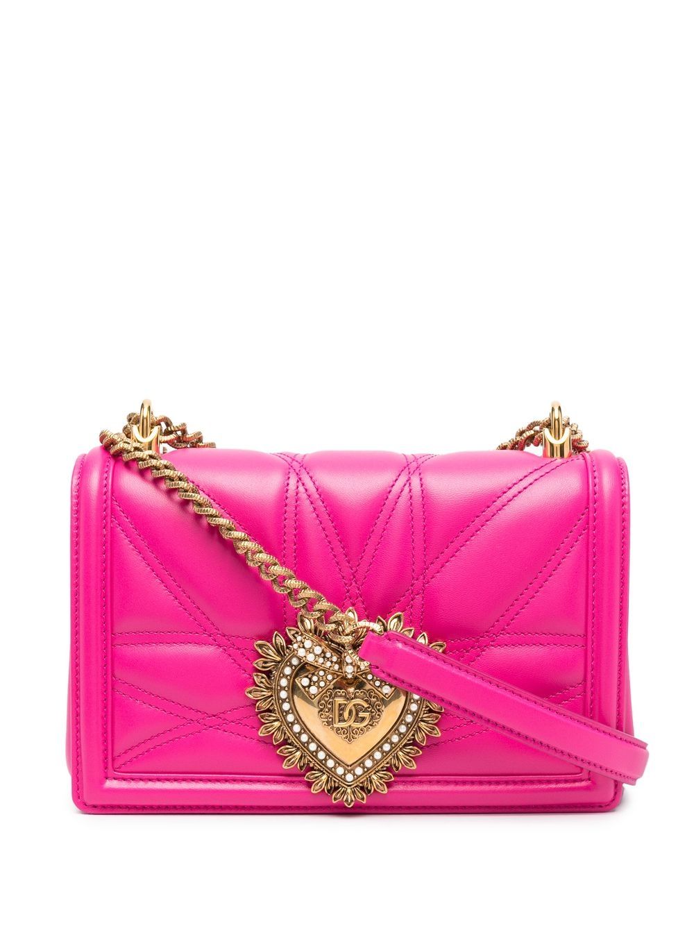 Dolce & Gabbana medium Devotion quilted shoulder bag - Pink von Dolce & Gabbana