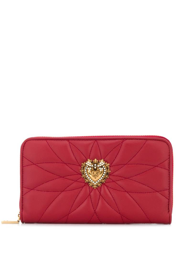 Dolce & Gabbana Devotion zip-around wallet - Red von Dolce & Gabbana