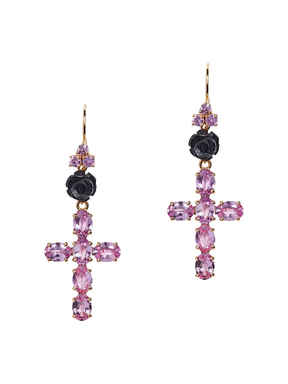 Dolce & Gabbana Family cross earrings - Gold von Dolce & Gabbana