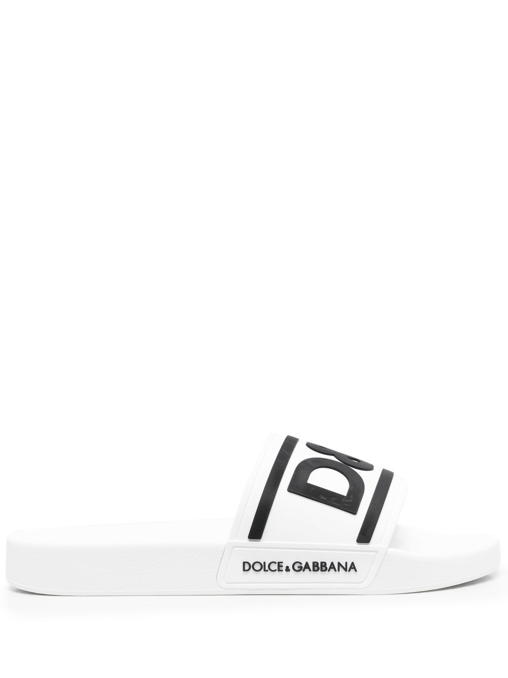 Dolce & Gabbana Gomma pool slides - White von Dolce & Gabbana