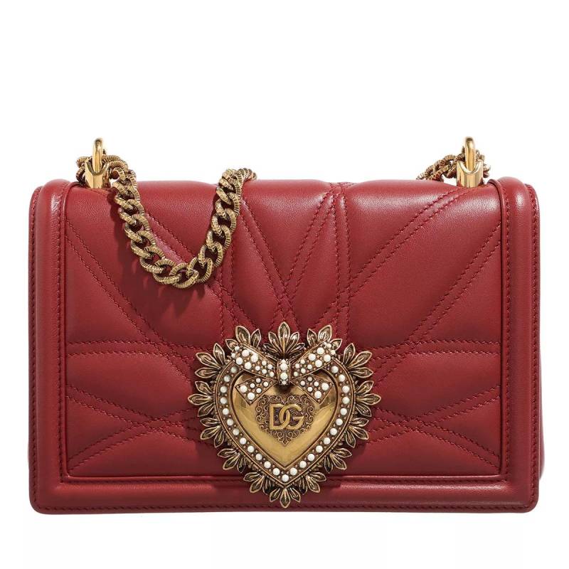 Dolce&Gabbana Handtasche - Devotion Matelasse Quilted Shoulder Bag - Gr. unisize - in Rot - für Damen von Dolce&Gabbana