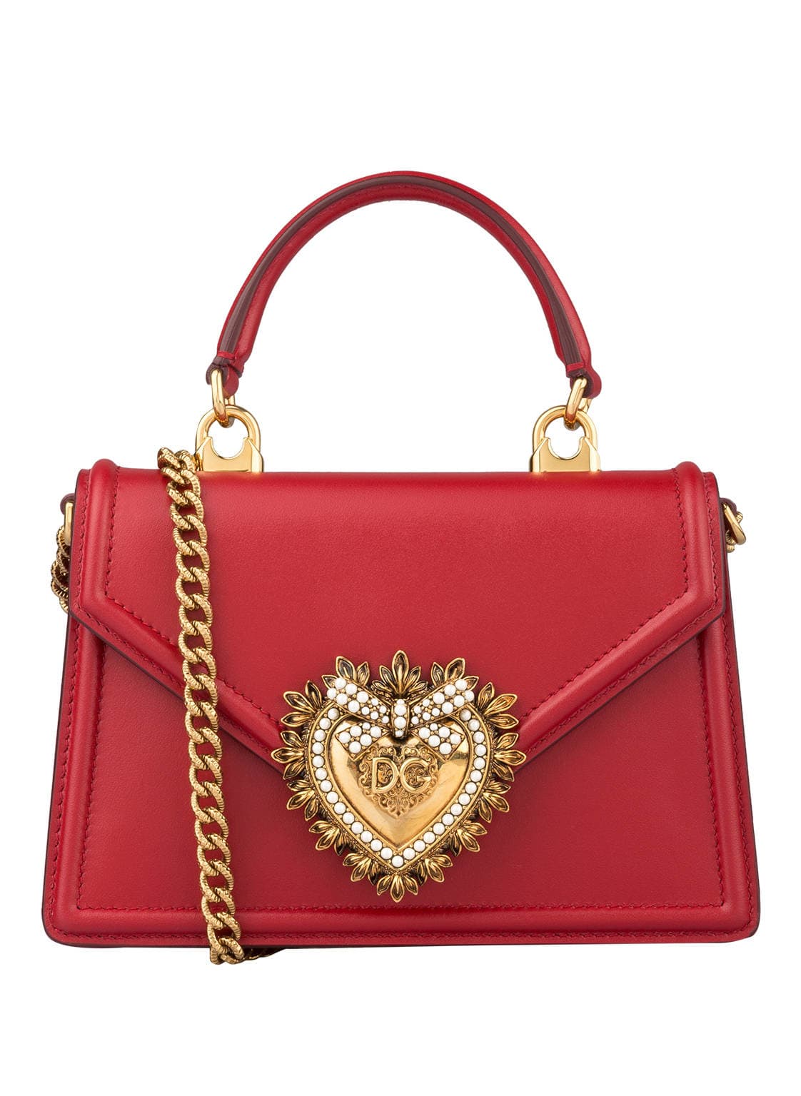 Dolce & Gabbana Handtasche Devotion Mini rot von Dolce & Gabbana