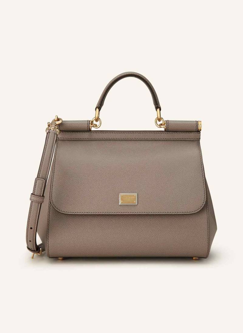 Dolce & Gabbana Handtasche Sicily Large beige von Dolce & Gabbana