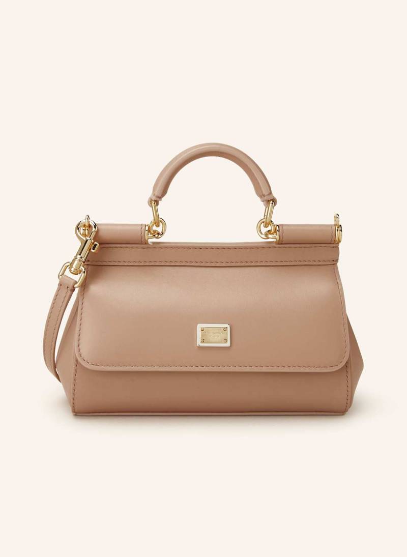 Dolce & Gabbana Handtasche Sicily Small beige von Dolce & Gabbana