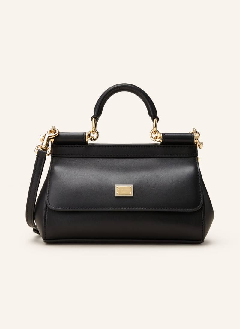 Dolce & Gabbana Handtasche Sicily Small schwarz von Dolce & Gabbana