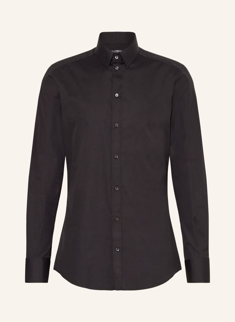 Dolce & Gabbana Hemd Slim Fit schwarz von Dolce & Gabbana