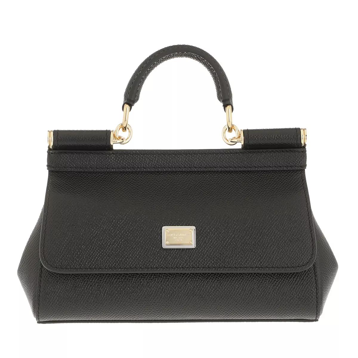 Dolce&Gabbana Henkeltasche - Sicily With Handle Shoulder Strap - Gr. unisize - in Schwarz - für Damen von Dolce&Gabbana