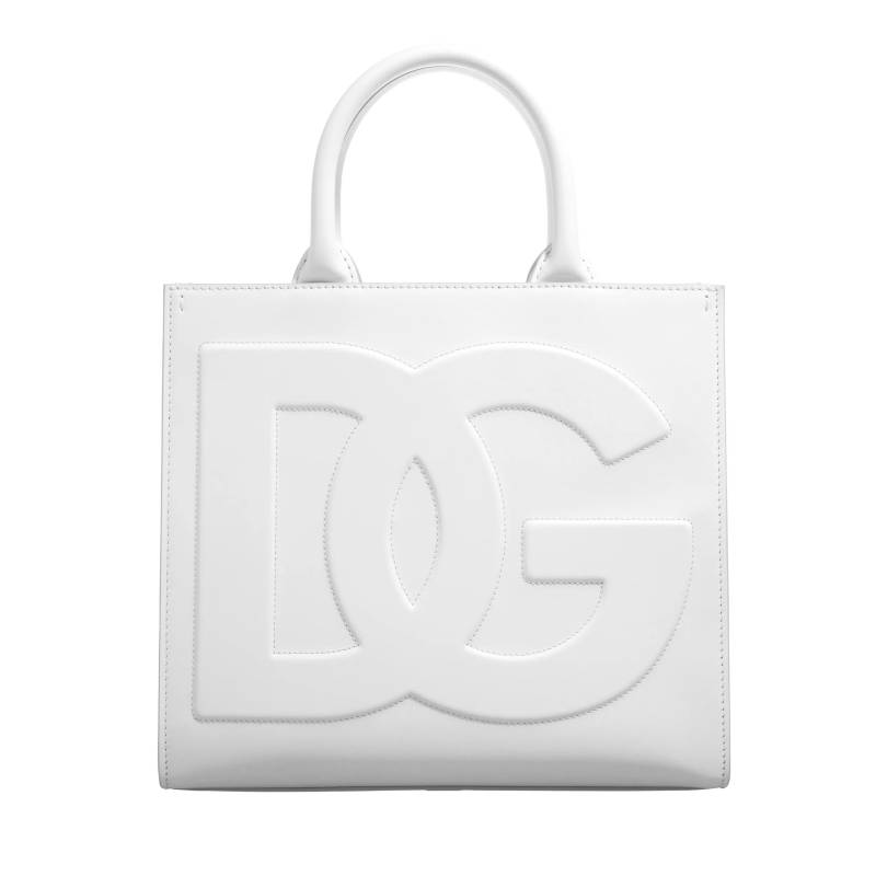 Dolce&Gabbana Henkeltasche - Handbag With Logo - Gr. unisize - in Weiß - für Damen von Dolce&Gabbana