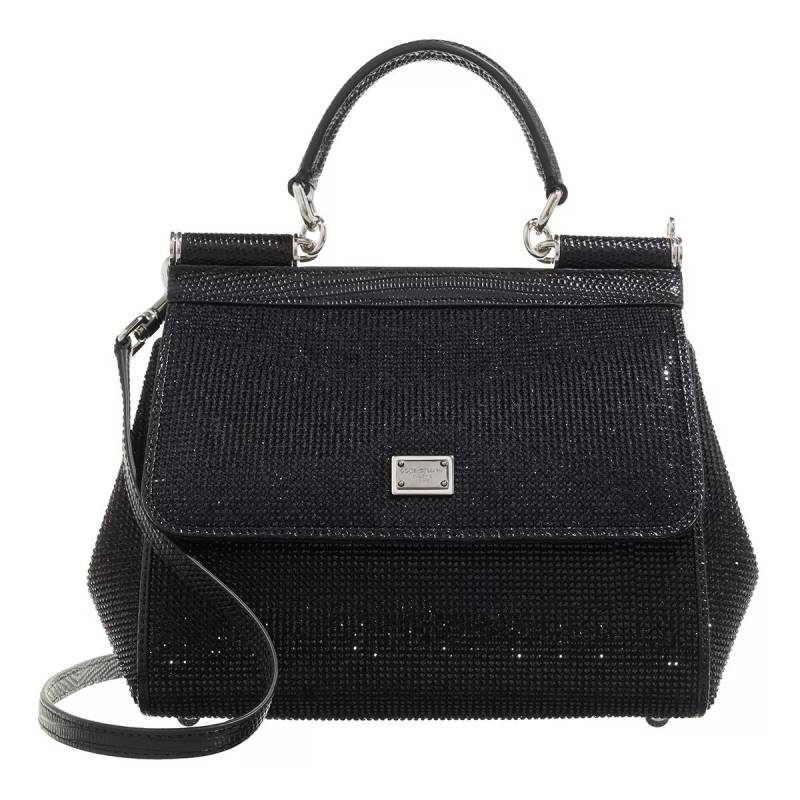 Dolce&Gabbana Henkeltasche - Medium Sicily Handbag - Gr. unisize - in Schwarz - für Damen von Dolce&Gabbana