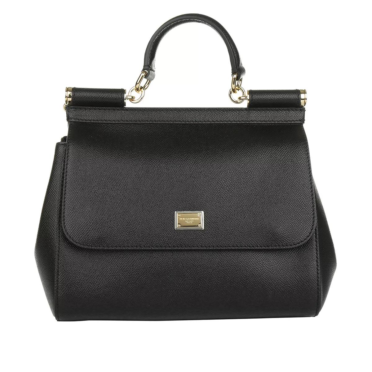 Dolce&Gabbana Henkeltasche - Sicily Medium With Handle And Shoulder Strap - Gr. unisize - in Schwarz - für Damen von Dolce&Gabbana