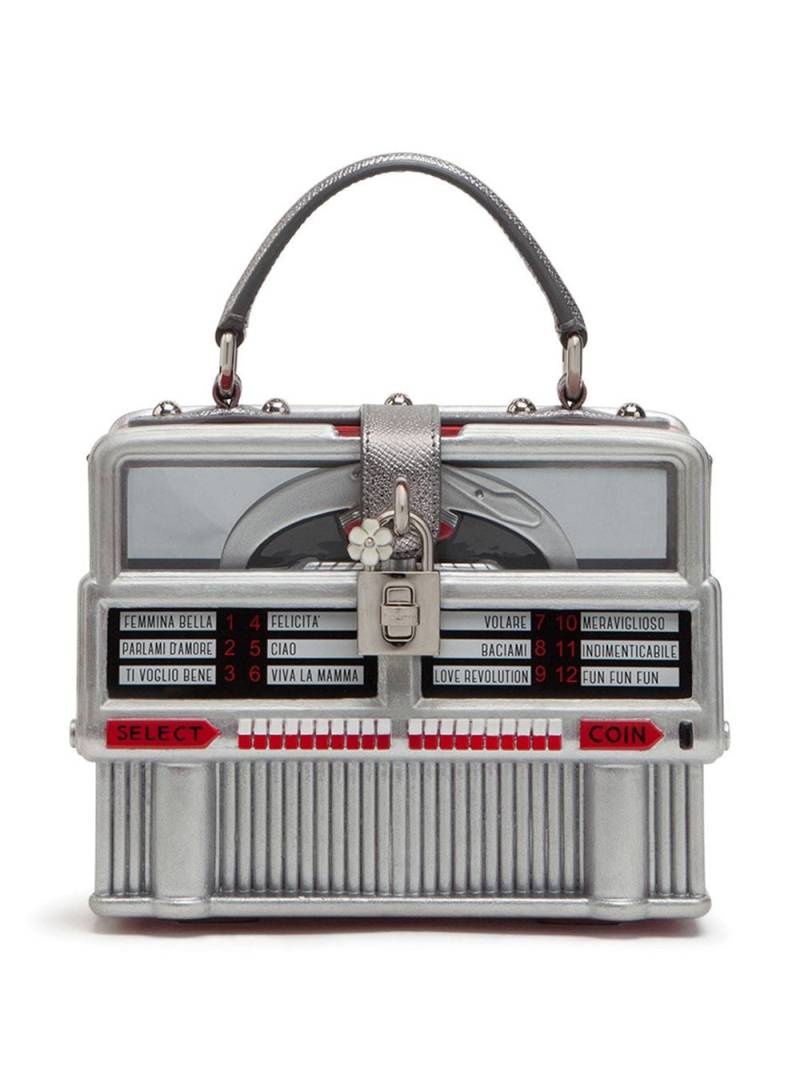 Dolce & Gabbana Juke-box Dolce Box top-handle bag - Silver von Dolce & Gabbana