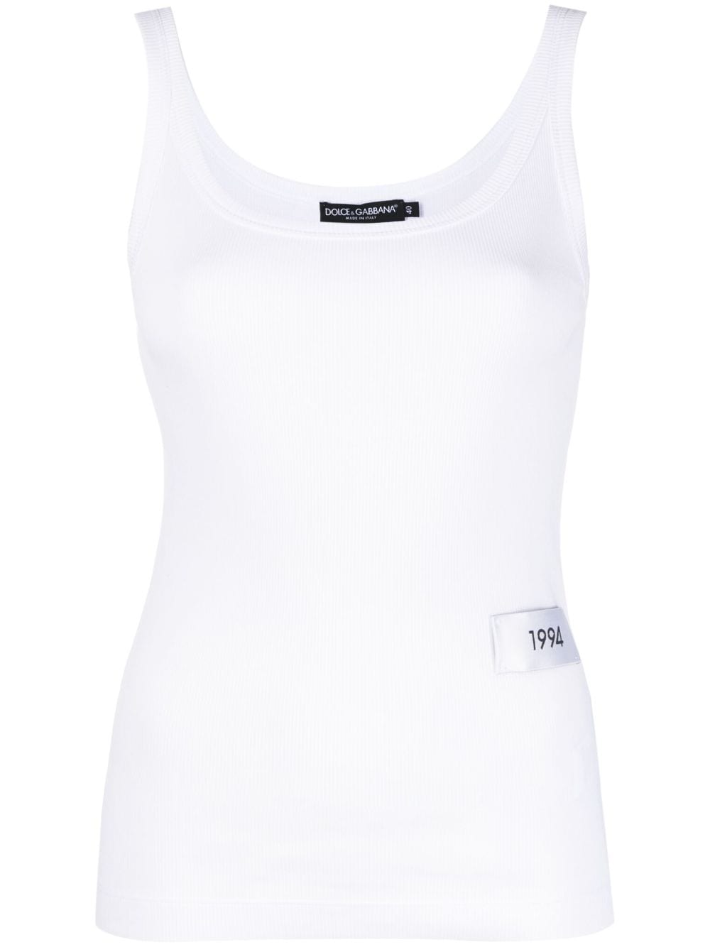 Dolce & Gabbana KIM DOLCE&GABBANA cotton tank top - White von Dolce & Gabbana