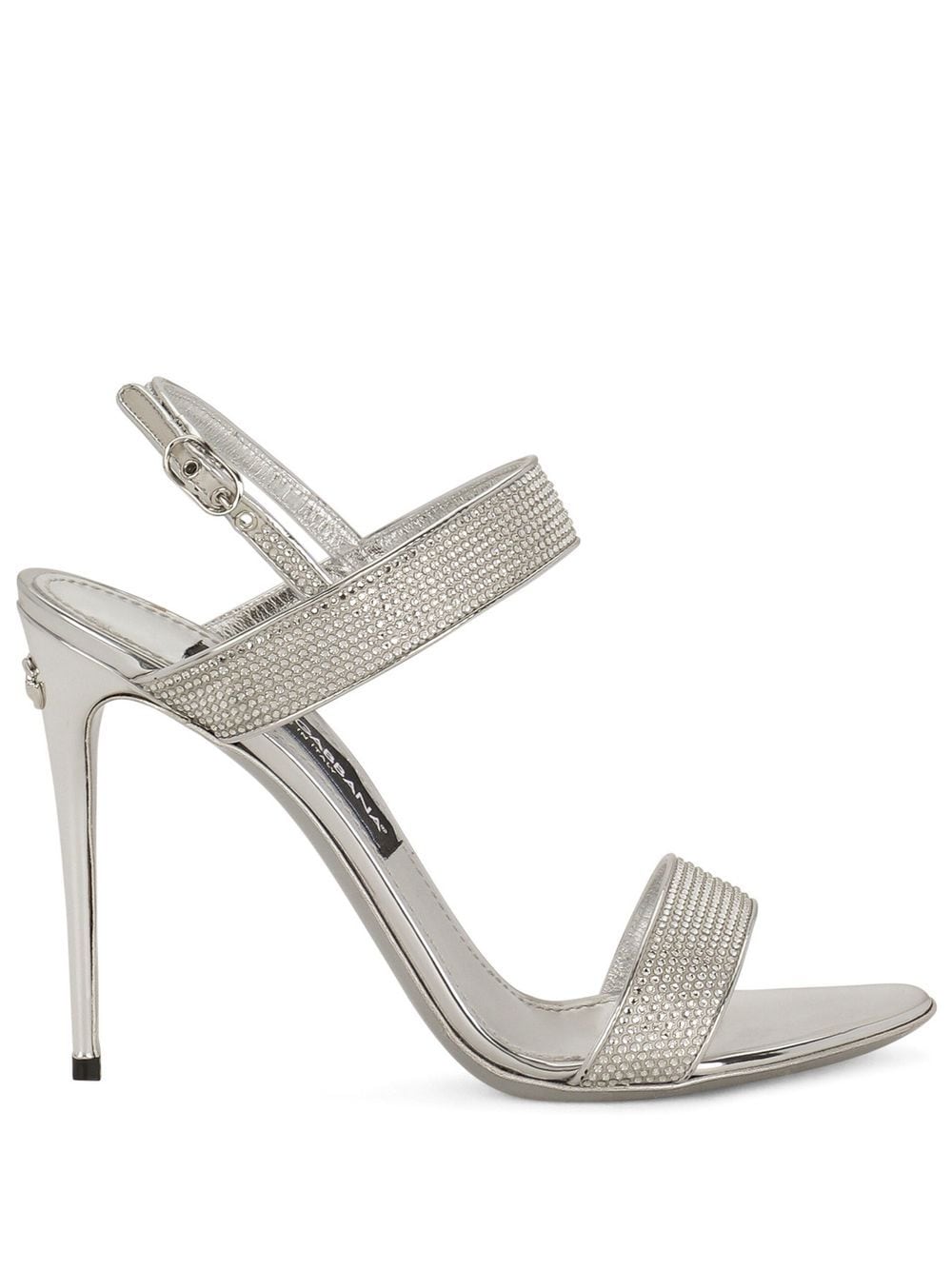 Dolce & Gabbana KIM DOLCE&GABBANA crystal-embellished slingback sandals - Silver von Dolce & Gabbana