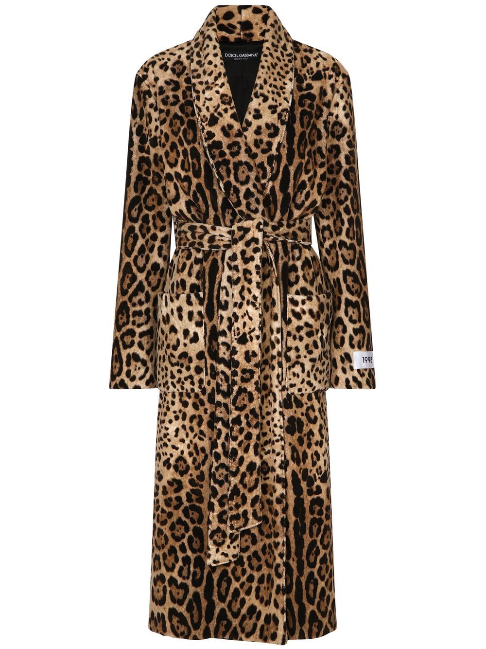 Dolce & Gabbana KIM DOLCE&GABBANA leopard-print terrycloth coat - Brown von Dolce & Gabbana