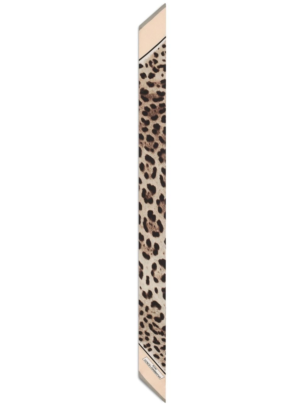 Dolce & Gabbana KIM DOLCE&GABBANA leopard-print twill headscarf - Neutrals von Dolce & Gabbana