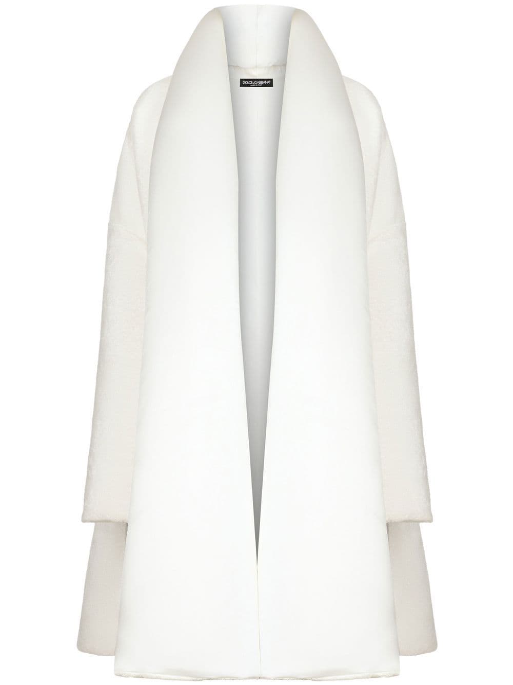 Dolce & Gabbana KIM DOLCE&GABBANA open-front terrycloth coat - White von Dolce & Gabbana