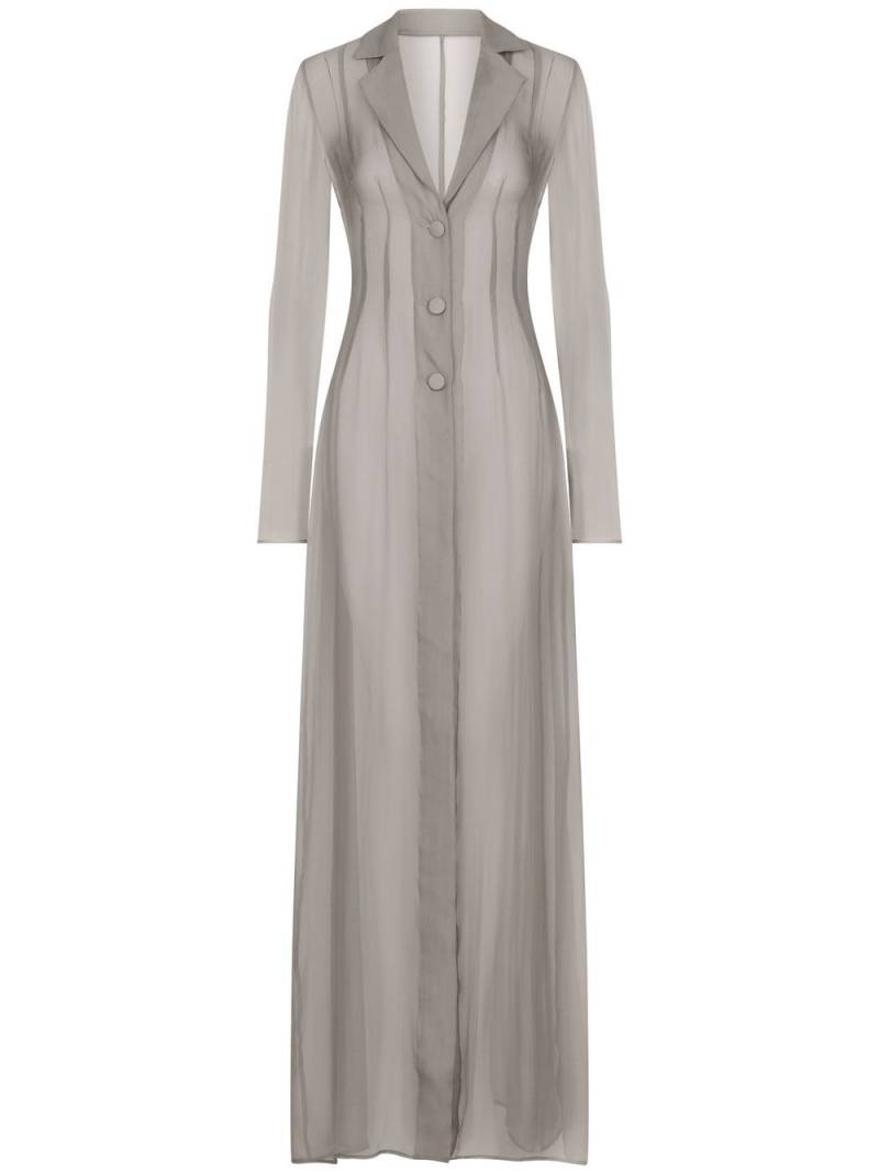 Dolce & Gabbana KIM DOLCE&GABBANA silk duster coat - Grey von Dolce & Gabbana