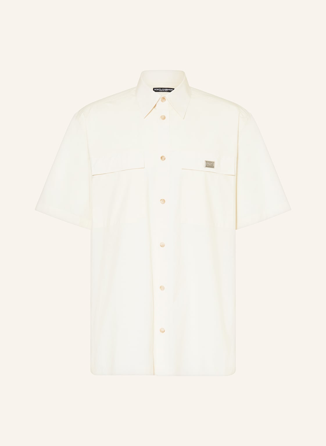 Dolce & Gabbana Kurzarm-Hemd Comfort Fit beige Dolce & Gabbana Kurzarm-Hemd Comfort Fit beige von Dolce & Gabbana