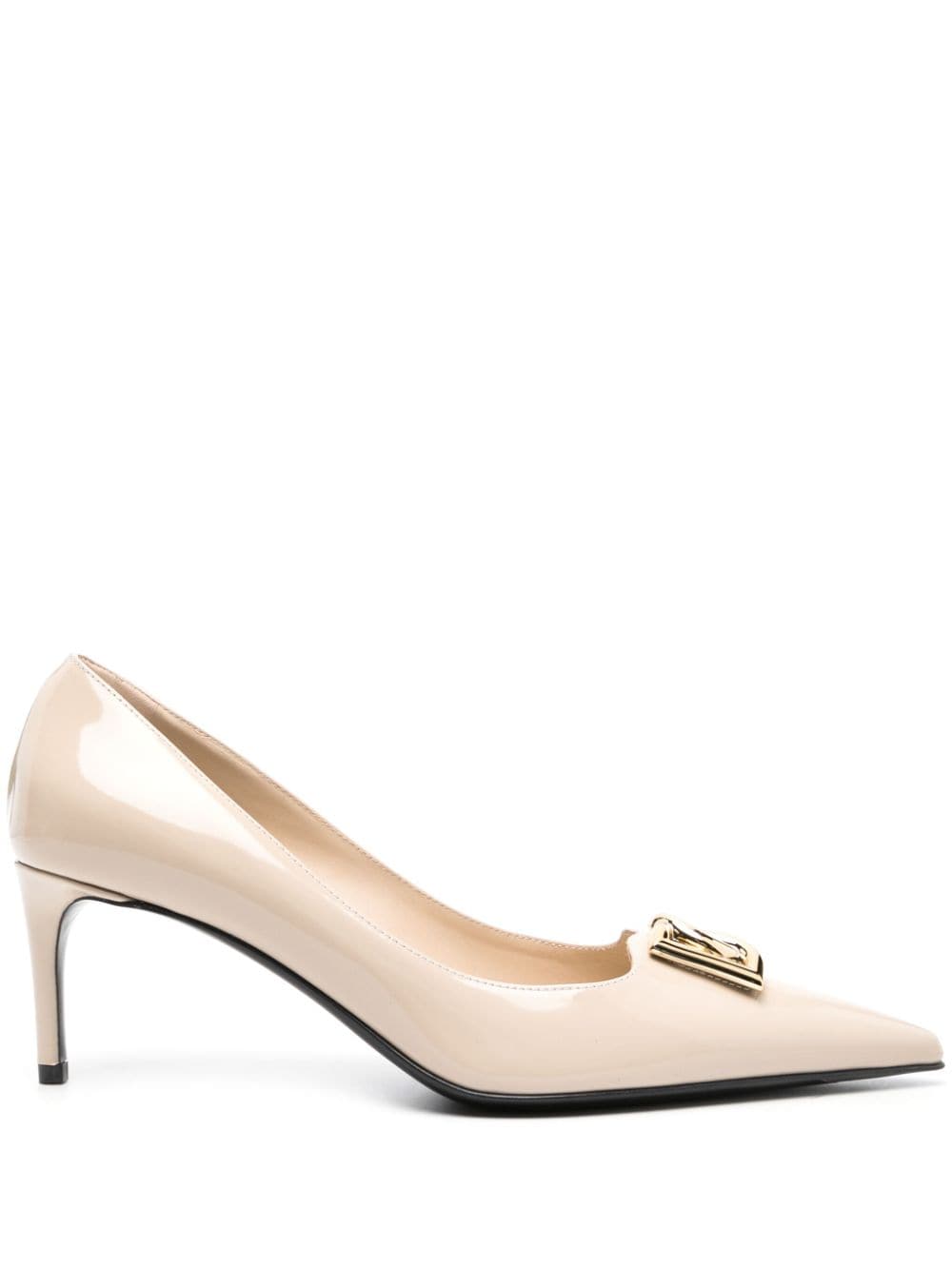 Dolce & Gabbana Lolo 70mm leather pumps - Neutrals von Dolce & Gabbana