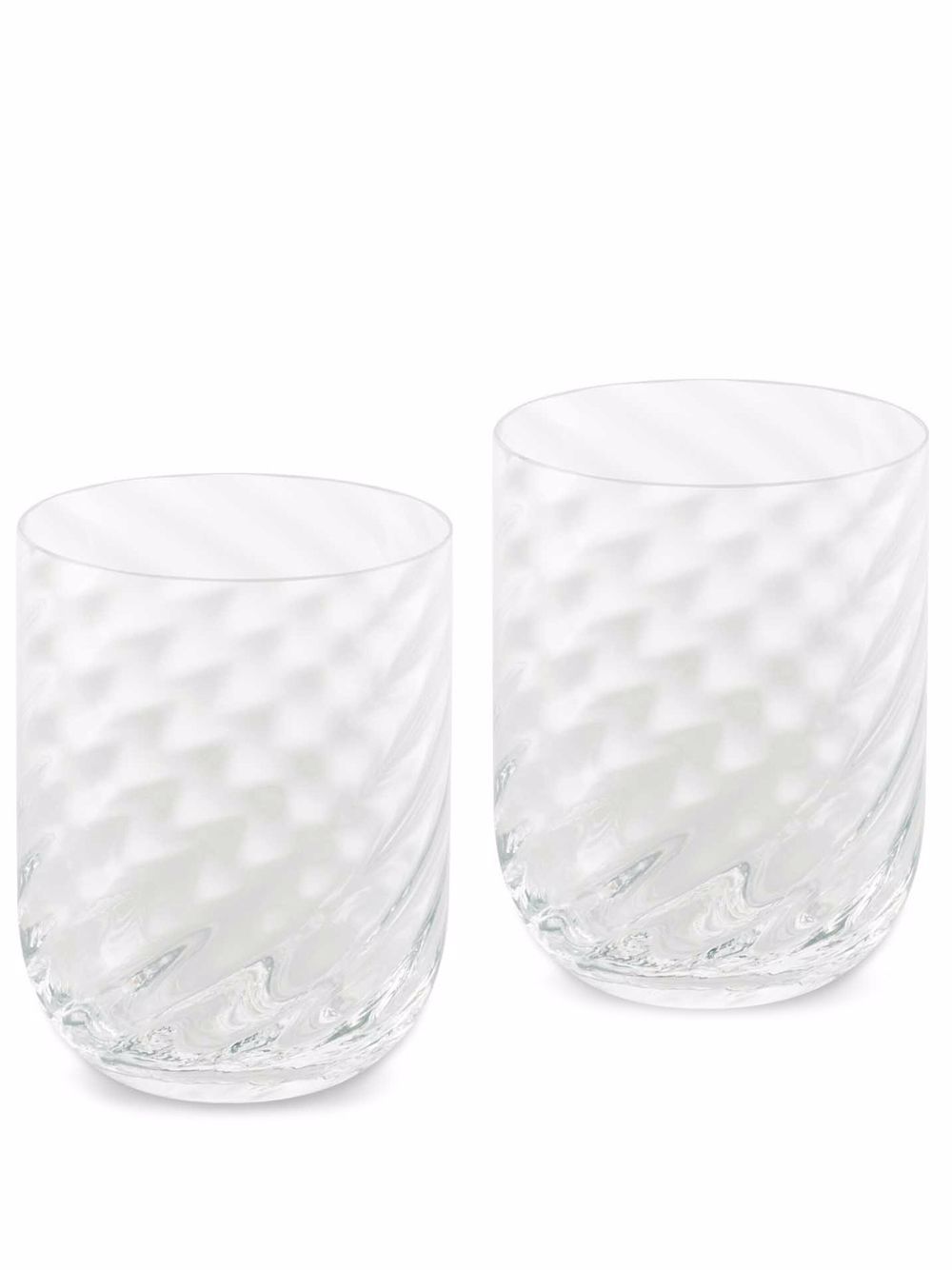 Dolce & Gabbana hand-blown Murano water glasses (set of 2) - White von Dolce & Gabbana