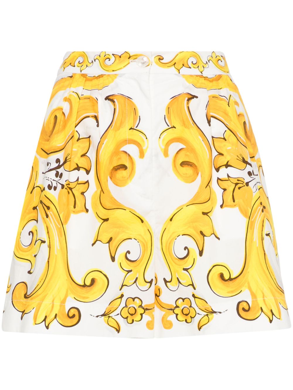 Dolce & Gabbana Majolica-print shorts - White von Dolce & Gabbana