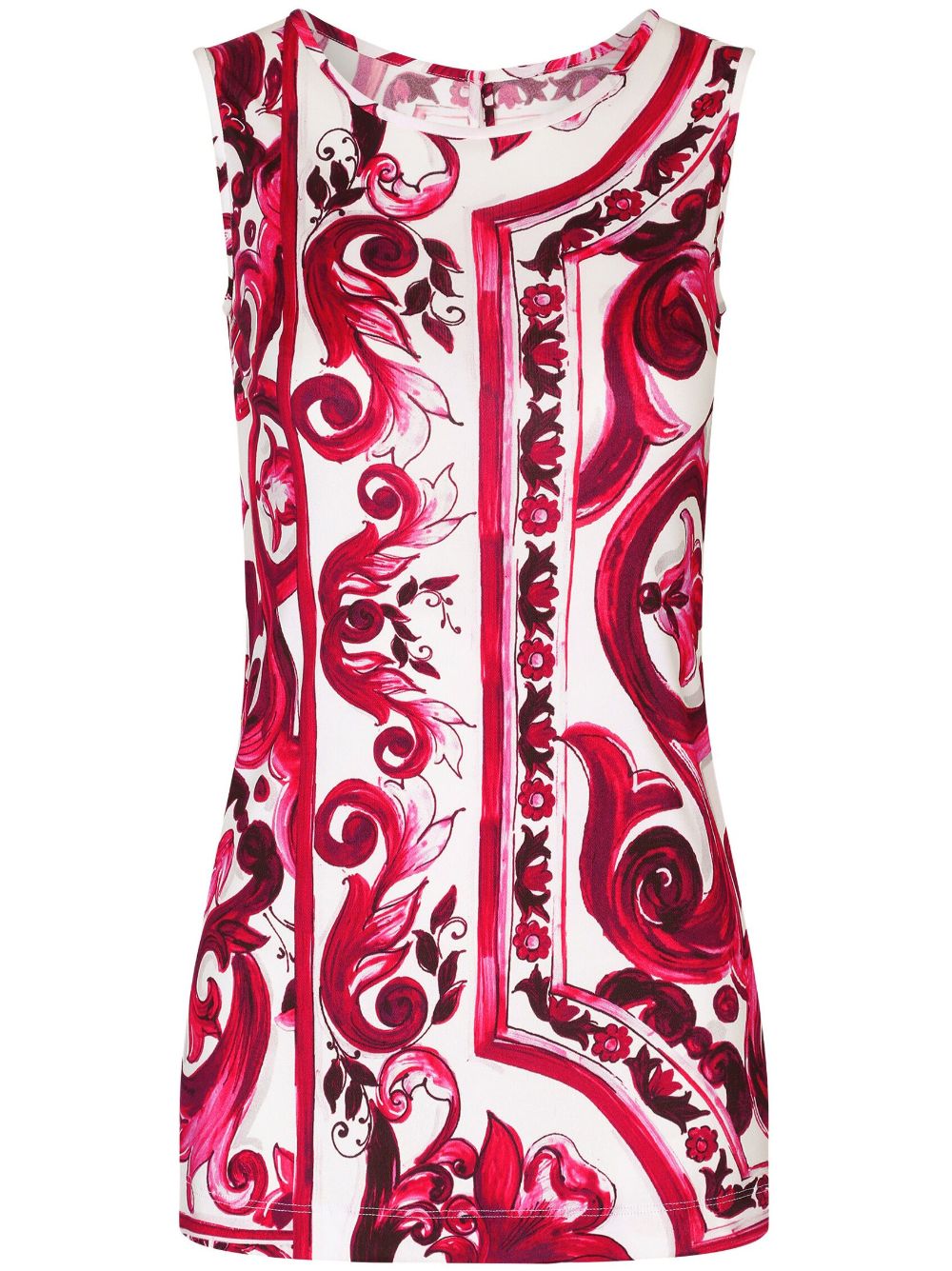 Dolce & Gabbana Majolica print tank top - Red von Dolce & Gabbana