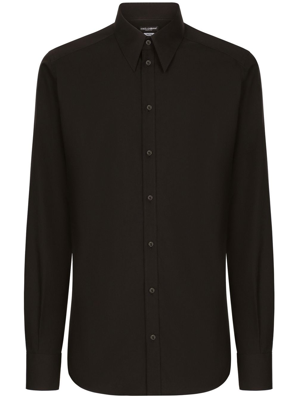 Dolce & Gabbana Martini-fit cotton shirt - Black von Dolce & Gabbana