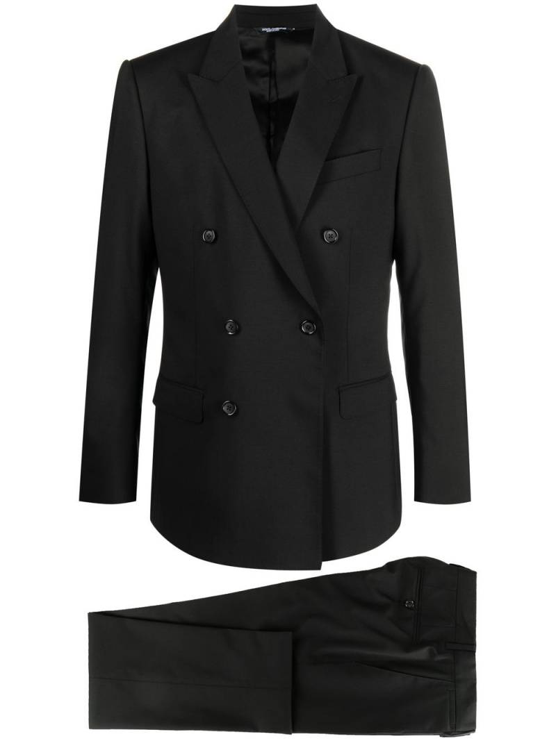 Dolce & Gabbana Martini-fit double-breasted suit - Black von Dolce & Gabbana