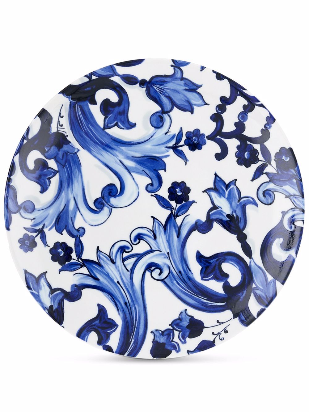 Dolce & Gabbana Blu Mediterraneo-print porcelain charger plate (31cm) - White von Dolce & Gabbana