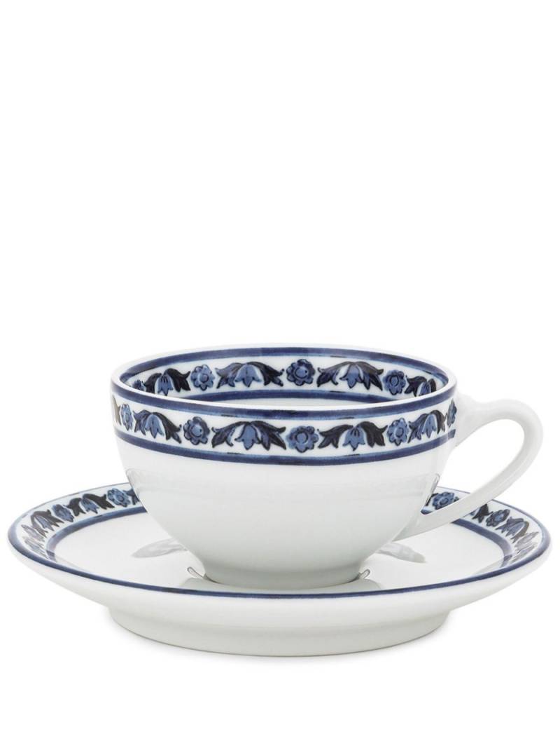 Dolce & Gabbana Mediterraneo-trim expresso cups (set of two) - White von Dolce & Gabbana