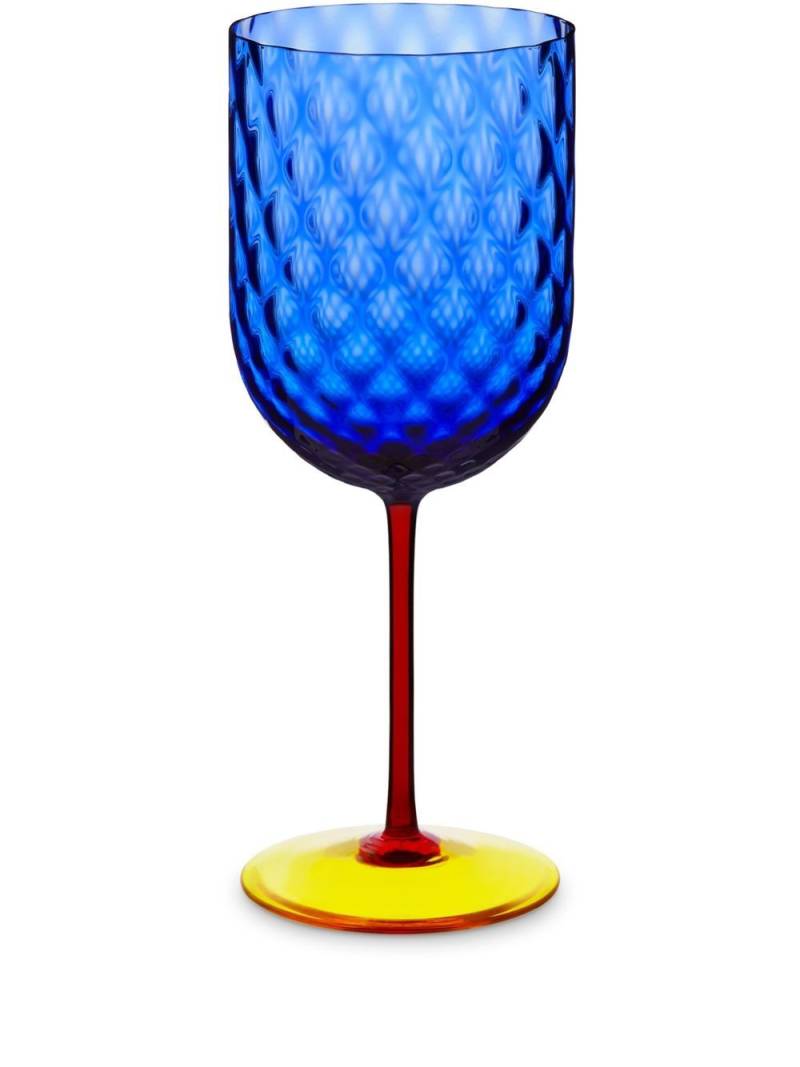 Dolce & Gabbana hand-blown Murano red wine glass - Blue von Dolce & Gabbana