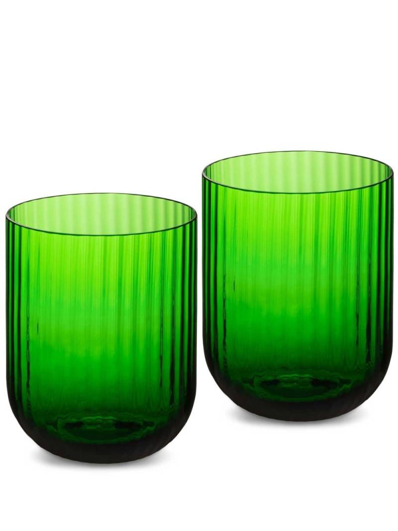 Dolce & Gabbana hand-blown Murano glasses (set of 2) - Green von Dolce & Gabbana