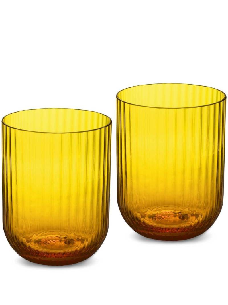 Dolce & Gabbana hand-blown Murano glasses (set of 2) - Yellow von Dolce & Gabbana