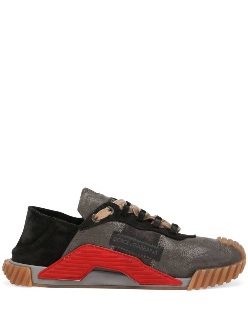 Dolce & Gabbana NS1 panelled leather sneakers - Grey von Dolce & Gabbana