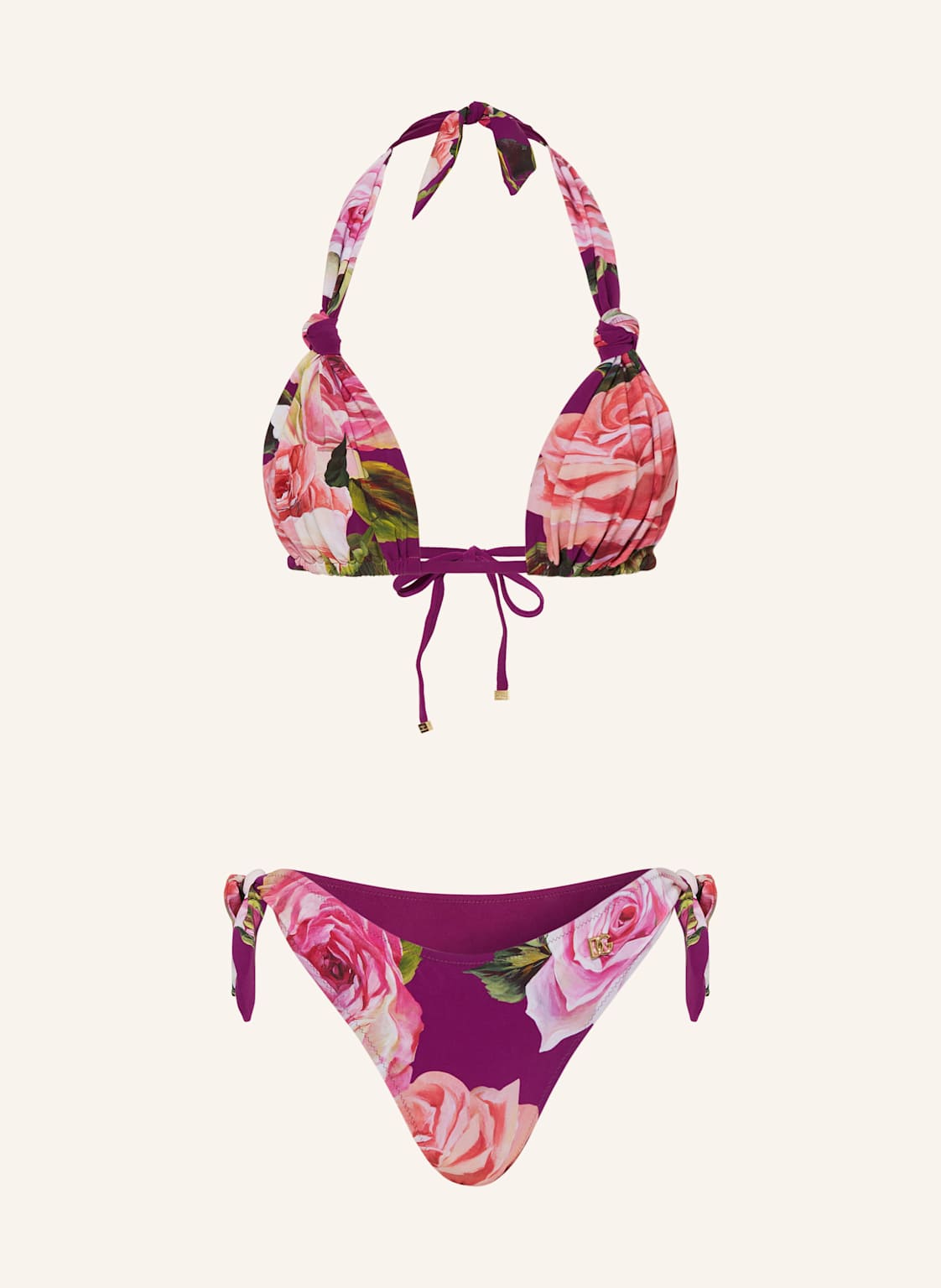 Dolce & Gabbana Neckholder-Bikini lila von Dolce & Gabbana