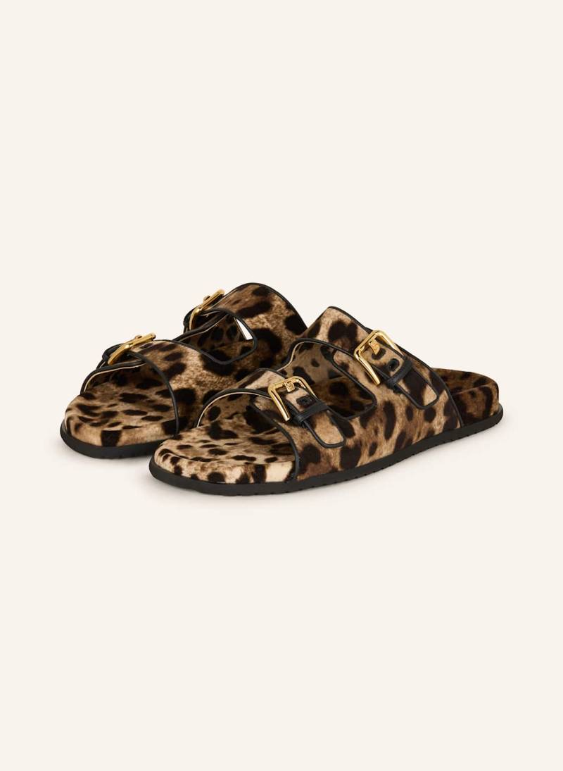 Dolce & Gabbana Pantoletten beige von Dolce & Gabbana