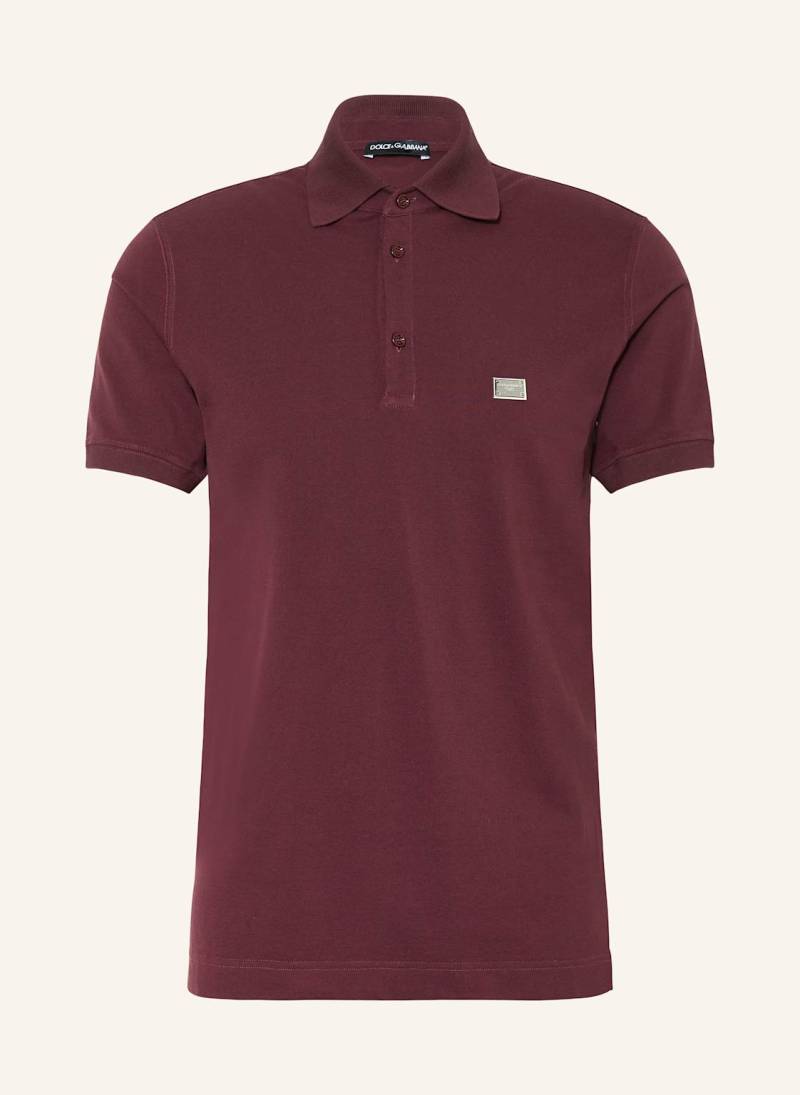 Dolce & Gabbana Piqué-Poloshirt rot von Dolce & Gabbana