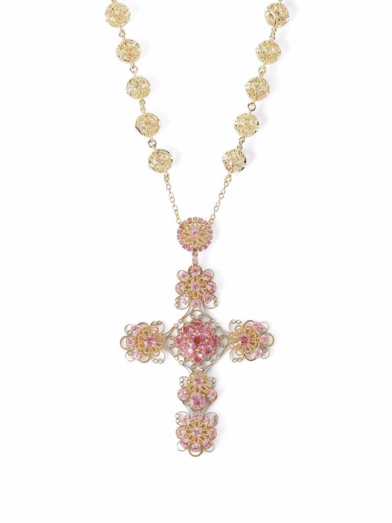 Dolce & Gabbana Pizzo 18kt yellow gold tourmaline necklace von Dolce & Gabbana