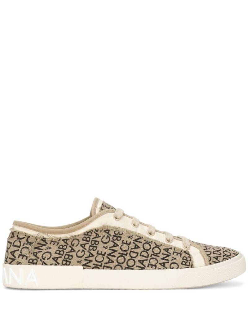 Dolce & Gabbana Portofino low-top sneakers - Neutrals von Dolce & Gabbana