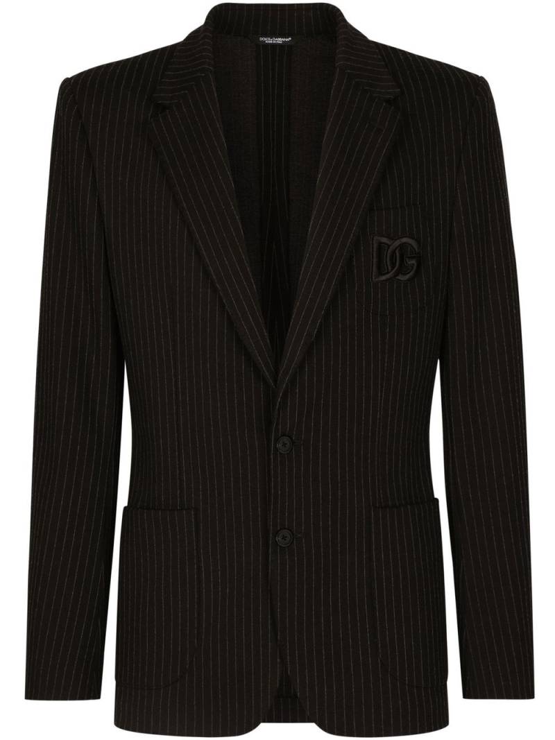 Dolce & Gabbana Portofino pinstripe blazer - Black von Dolce & Gabbana