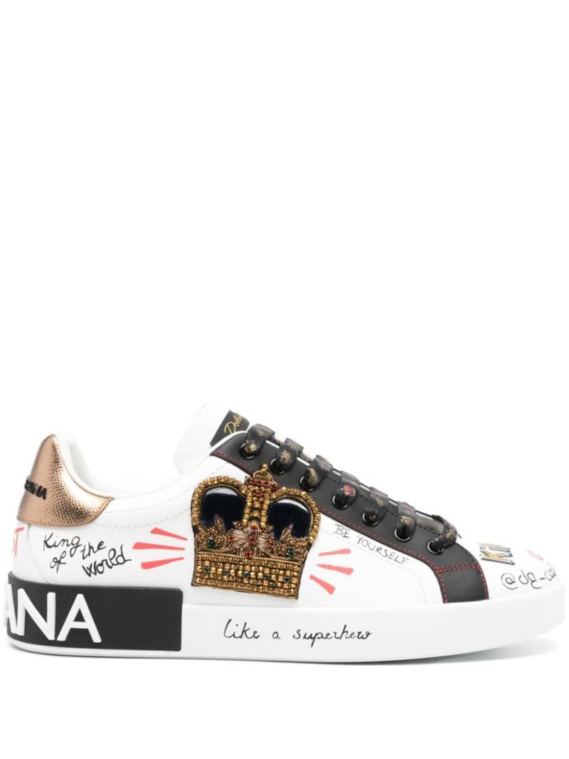 Dolce & Gabbana Portofino sneakers - White von Dolce & Gabbana