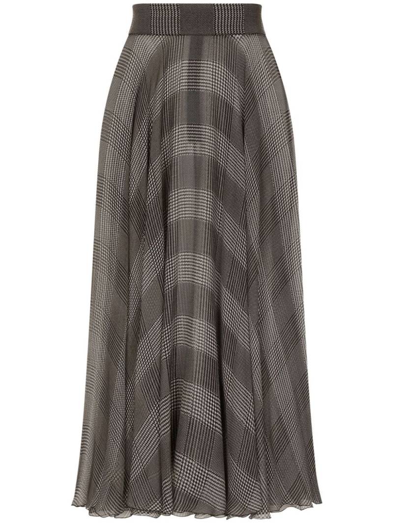 Dolce & Gabbana Prince of Wales check skirt - Grey von Dolce & Gabbana