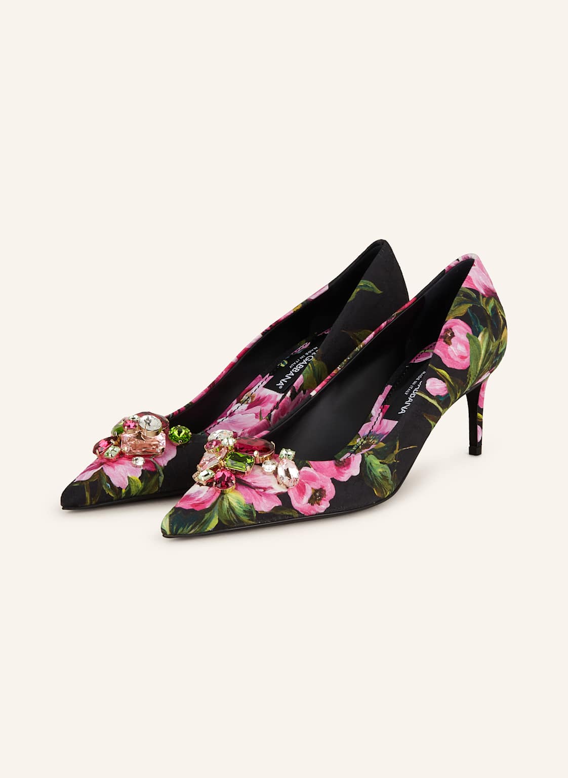 Dolce & Gabbana Pumps Mit Schmucksteinen pink von Dolce & Gabbana